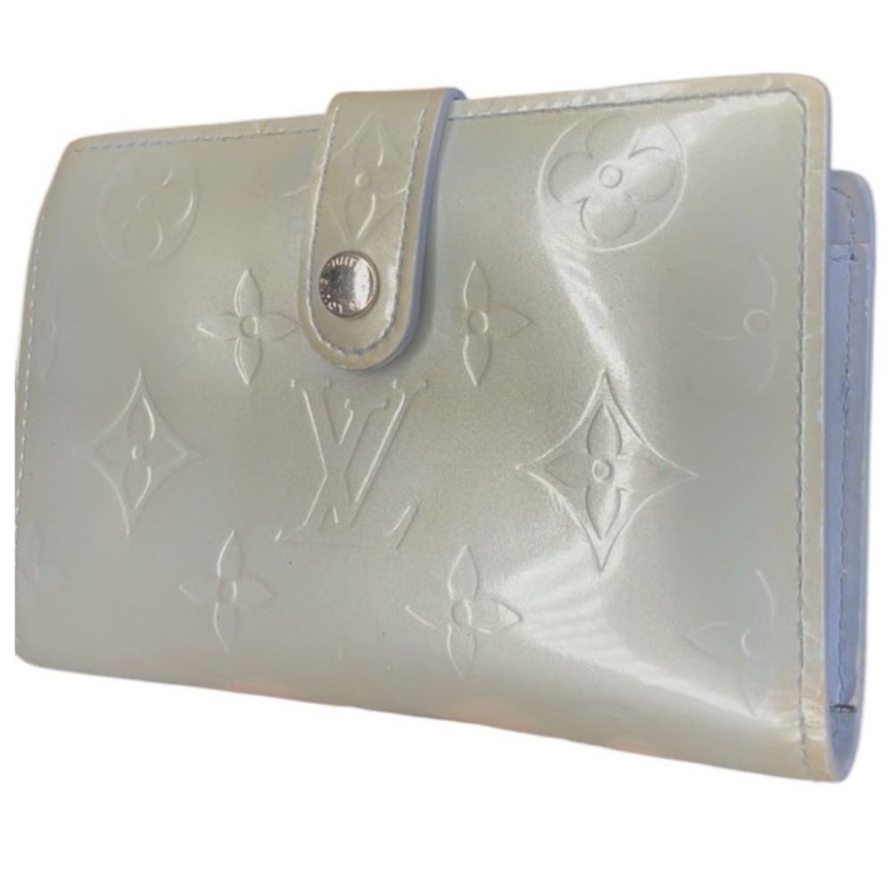 LV Grey Vernis Kisslock wallet Louis Vuitton Vernis French Purse Wallets Compact